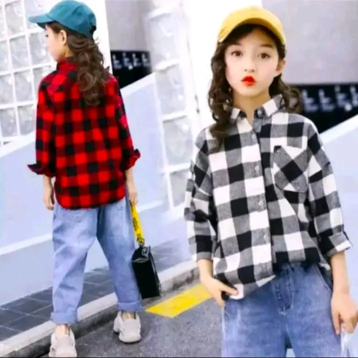 Kemeja anak flanel kotak-kotak tebal kualitas premium umur 8 sampai 15 tahun (Promo Termurah) Fashion 2
