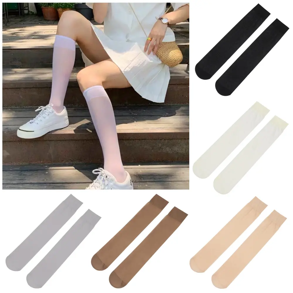 Comorta Fashion Transparent Sexy Stockings Long Socks Women's Socks Over Calf High