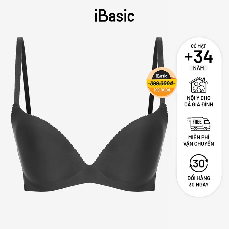 Áo ngực mút vừa iBasic không đường may lazercut BRAW033 Women Nữ 1