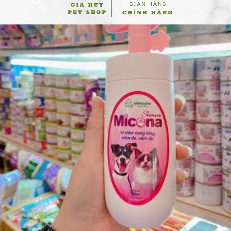 Sữa tắm micorna ngăn ngừa nấm viêm da cho chó mèo 4