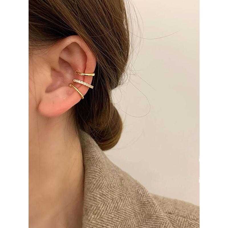 Ear Cuff Earrings for Women Ear Cuffs Non Piercing Trendy Clip on Cartilage Fake Earring Set Stack Jewelry Gifts 9