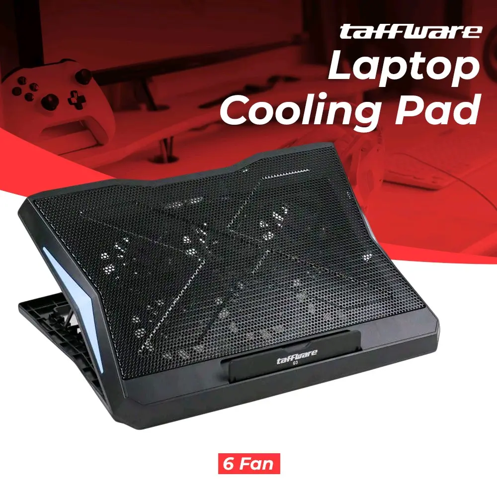 Gaming Cooling Pad Laptop 6 Fan - Q3 Kipas