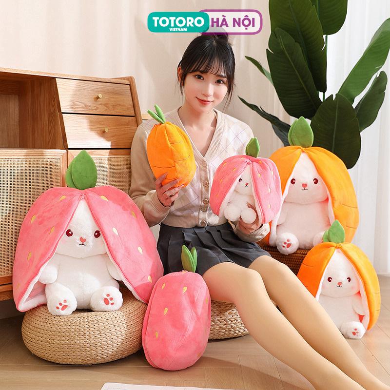 Gấu bông Thú bông Trái Cây nở ra Thỏ lông mềm mịn siêu dễ thương Thú Nhồi Bông Đồ Chơi Toy