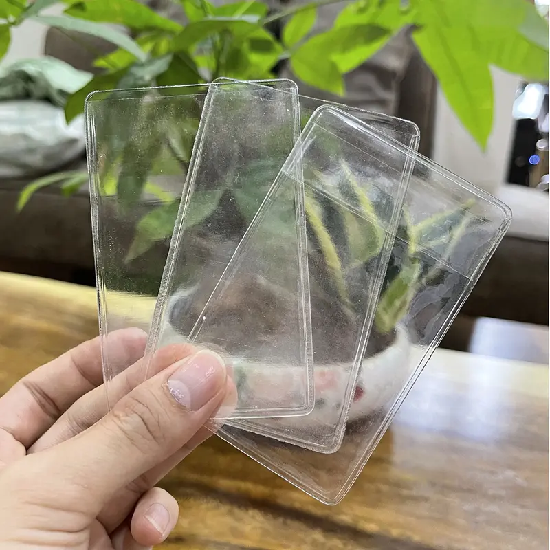 Toploader nhựa dẻo bọc bảo vệ card bo góc - Bảo vệ thẻ CCCD - Bảo vẹ Thẻ ATM - Size 6x9.5cm 6