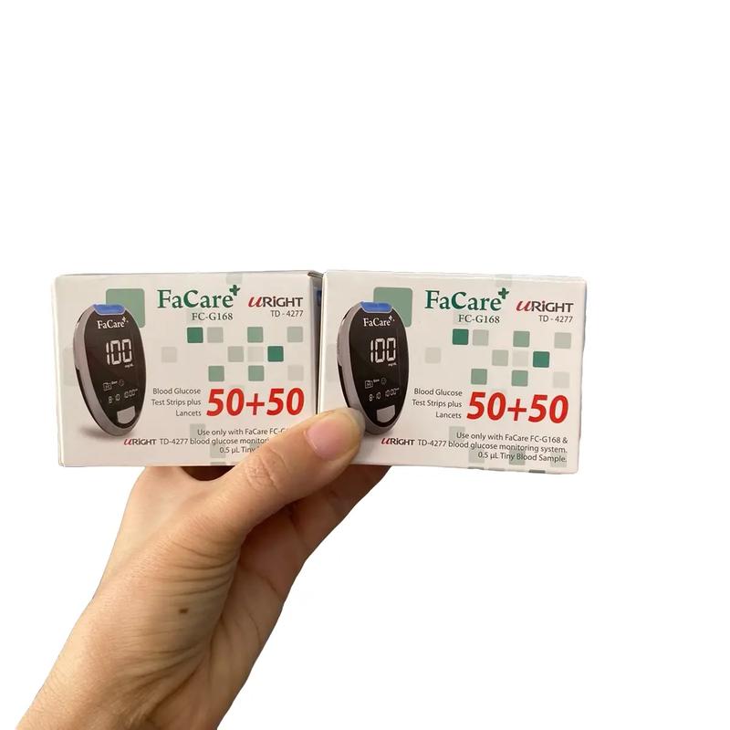 Que Test  faCare 50 test + 50 kim cho máy đo tiểu đường faCare 0