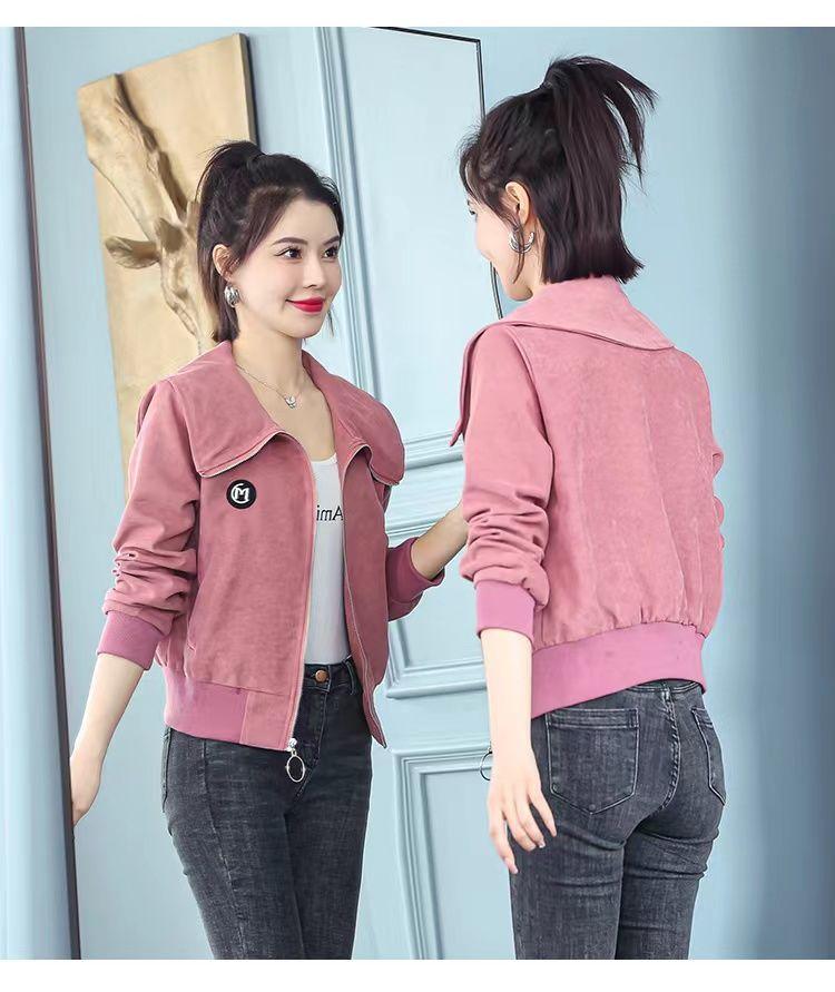 Product Introduction of Áo Khoác Ngắn Lót Lông Cừu / Không Lót Lông Cừu Cho Nữ, Áo Khoác Đồng Phục Bóng Chày Thường Ngày, Phong Cách Chanel Đa Năng Mới, Mùa Xuân Và Mùa Thu 26