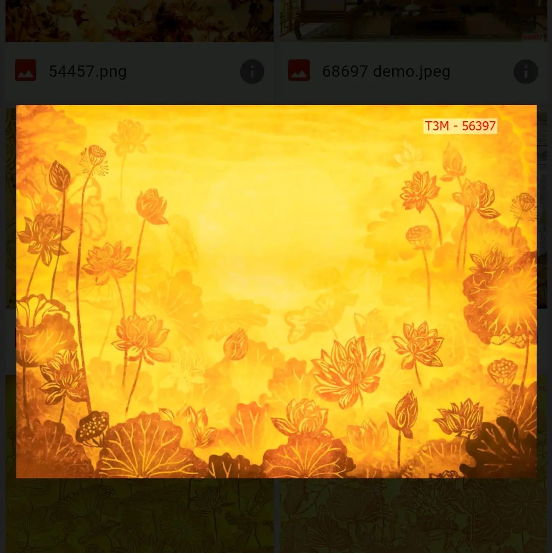 tranh trúc chỉ 3d dán trang trí ban thờ in vải lụa
