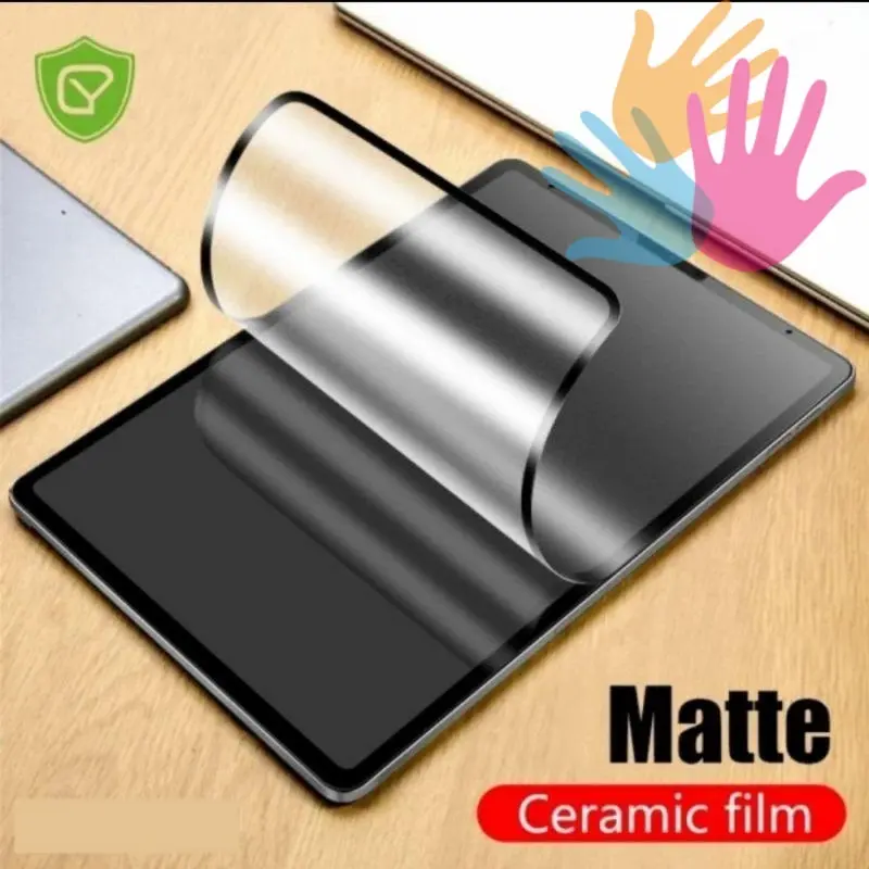 Anti Gores Ceramic For SAMSUNG TAB A7 LITE T225 T220 Ceramic Matte Clear Screen Protector Anti MINYAK Full Guard