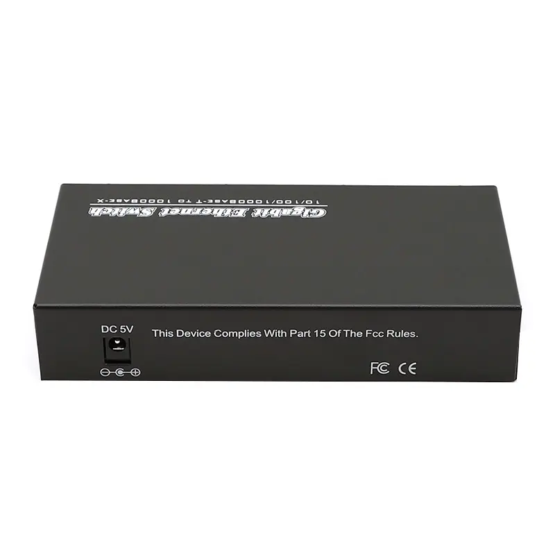 Gigabit Ethernet Switch MEDIA Converter Single Mode 4 1.25G SC 3 1000M RJ45 3