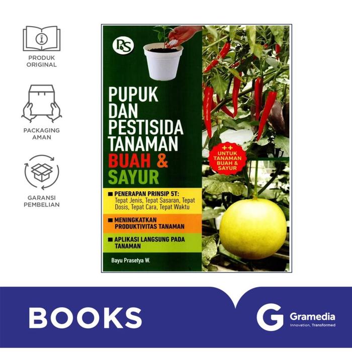 Gambar Gramedia Buku Sains Pupuk dan Pestisida Tanaman Buah & Sayur ( Bayu Prasetya W. ) dari Gramedia Kota Administrasi Jakarta Barat Tokopedia
