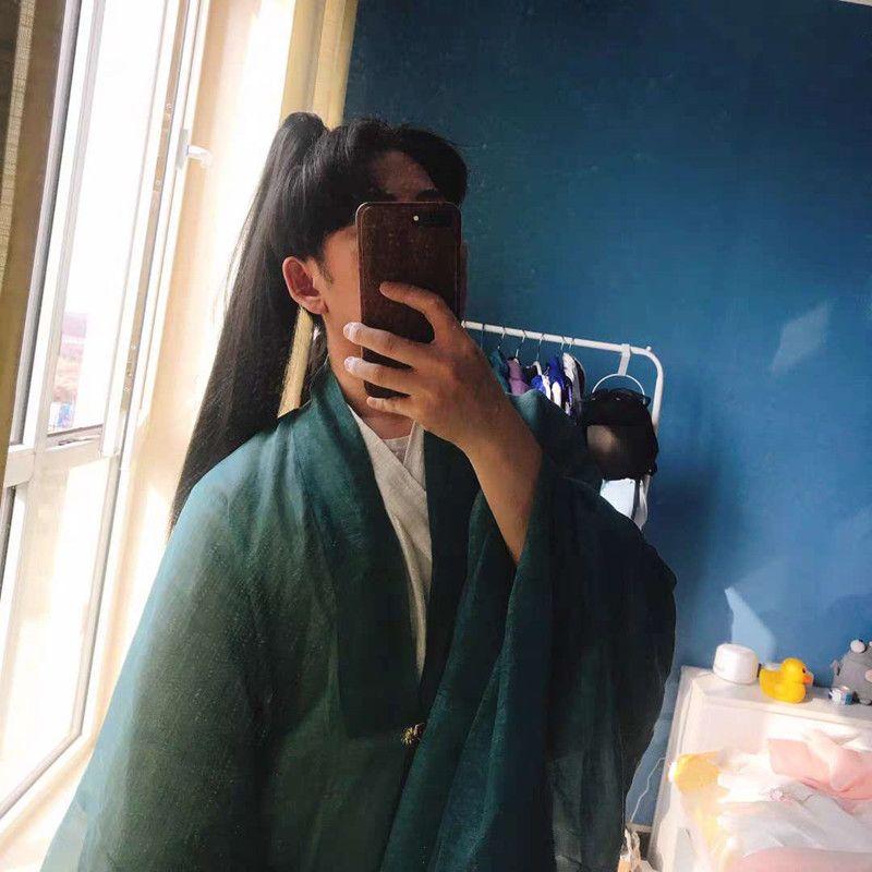 Product Introduction of Tóc Giả Hanfu Phong Cách Trang Phục Cổ Xưa Cho Nam Và Nữ, Túi Đựng Tóc Đuôi Ngựa Cao Kiểu Kẹp, Tóc Thẳng Dài, Phụ Kiện Đội Đầu Tự Nhiên Như Thật, Cos Chivalrous 12
