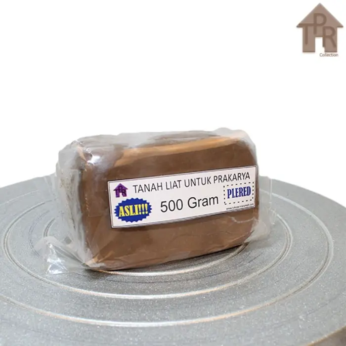 Tanah liat kualitas terbaik untuk prakarya / 500 gram - Plered.