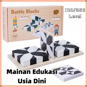 Mainan Puzzle Balok Tersembunyi Berbasis Pendidikan / Mengembangkan Pemikiran Ruang dan Imajinasi Anak-Anak / Permainan Meja Interaktif Orang Tua dan Anak