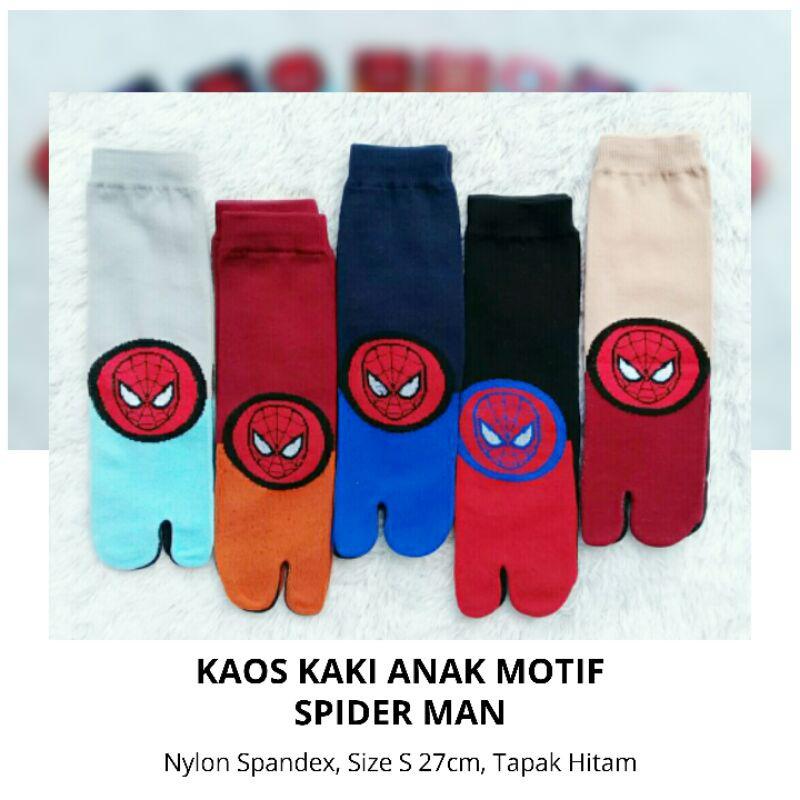 Kaos Kaki Anak Jempol Motif Superhero Cowok Usia Tk/SD Fashion 3