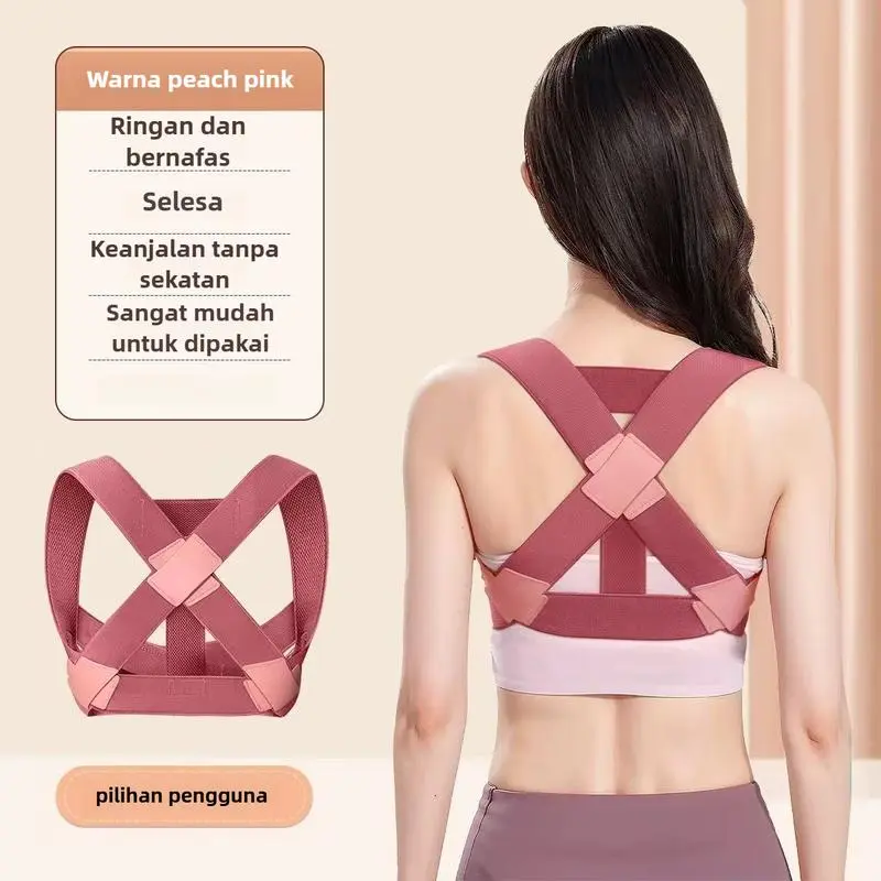 Adult Women's Camel Back Corrector Straightener Support Belt Body Shaping Beauty Back Stretching Posture Correction Belt