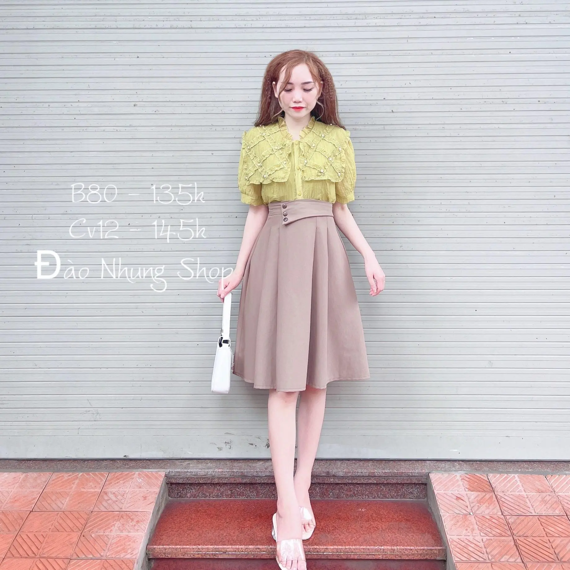 Mã Cv12 - Chân váy xòe bồng xinh Nữ Women