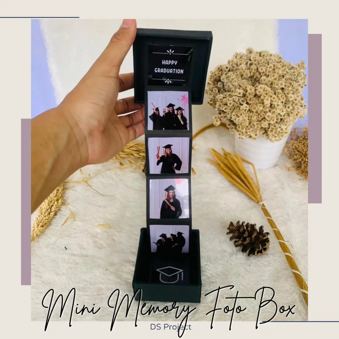 Box Mini Memory 6 foto kado Wisuda Untuk teman/pacar cewe cowo murah