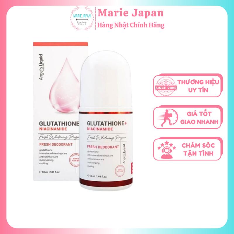 CHE TÊN Lăn Nách Glutathione Angel’s Liquid Khử Mùi Hôi Women 60ml