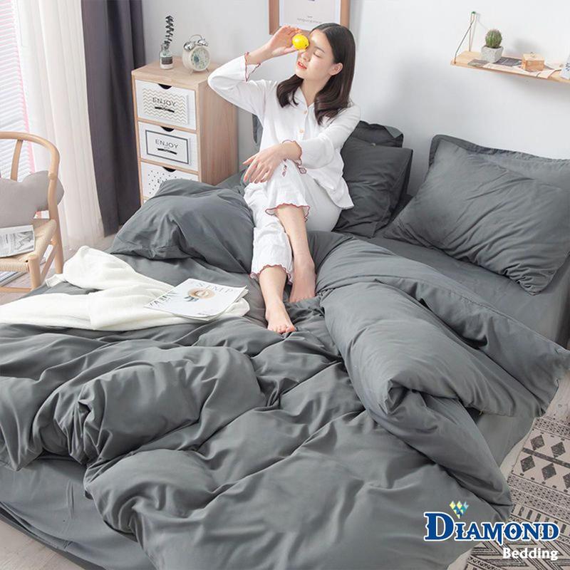 Combo bộ vỏ chăn ga gối Cotton Tici M2, M4, M6, M8 Diamond bedding, Ga Giường Hàn Quốc 4 món chưa ruột, ga nệm màu xám