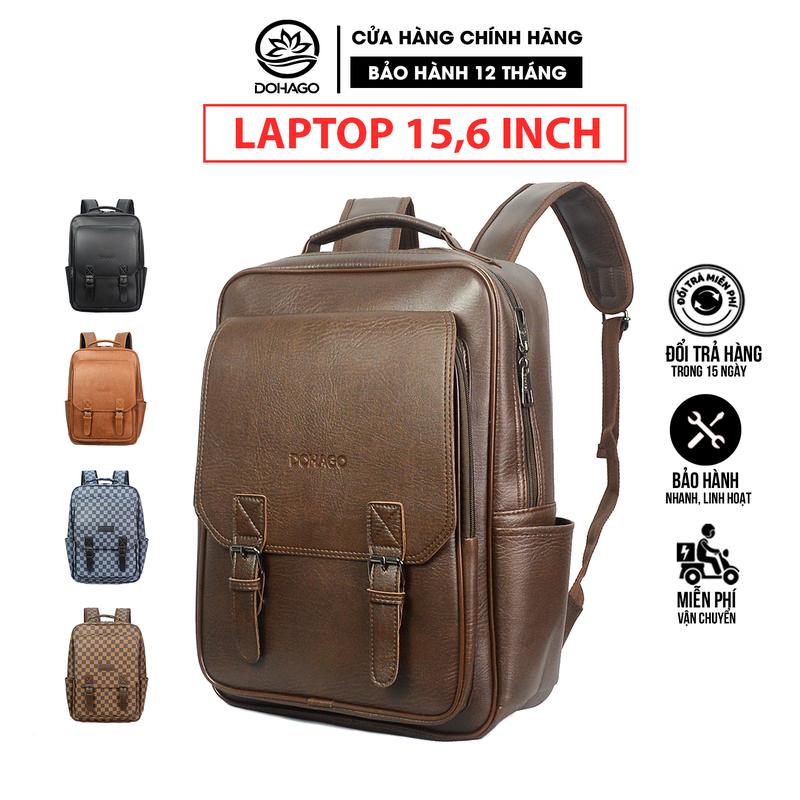 Balo Da DOHAGO Phong Cách Đơn Giản Có Ngăn Đựng Laptop 15.6 Inch  - BNA07