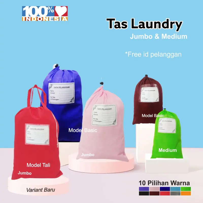 Tas Laundry Jumbo bahan Non Wooven Tebal & Tahan Lama Pakaian 1