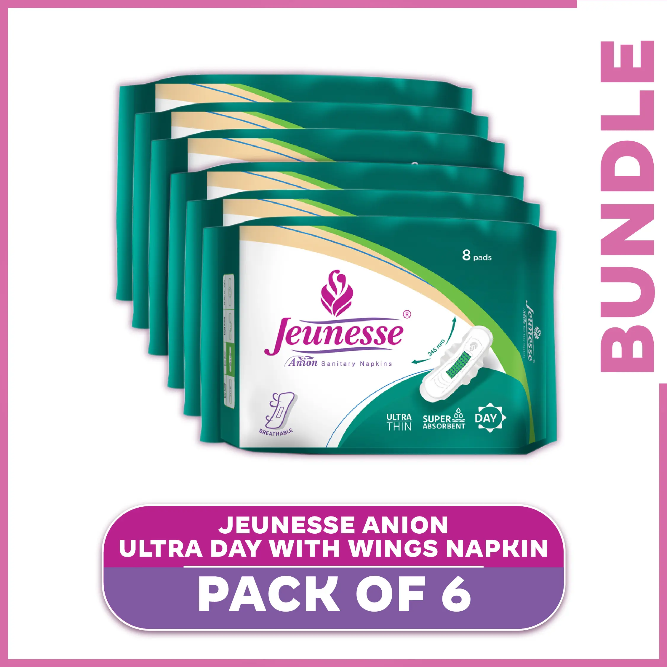 Jeunesse Anion Ultra Day with Wings Napkin Pack of 6 Comfort Pad
