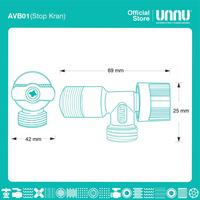 Gambar UNNU Stop Kran - AVB01 1/2" dari UNNU.official Kab. Gresik 3 Tokopedia