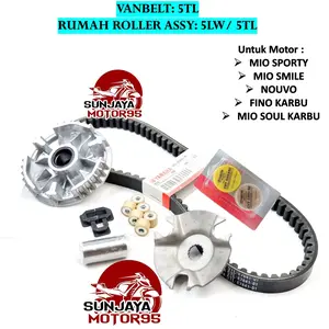 Paket Rumah Roller Vanbelt Mio Sporty Mio Smile Mio Soul Karbu Fino Karbu Nouvo 5TL