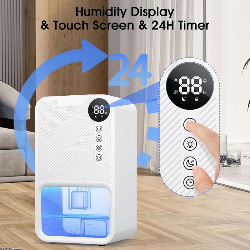 Product Introduction of Air Dehumidifier Moisture Absorbers Air Dryer Portable Small Dehumidifier for Room,Bathroom,RV,Basement, Closet 500 sq.ft 1