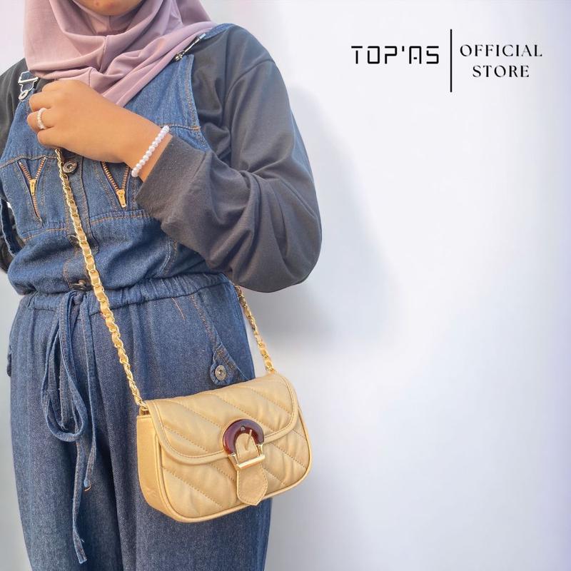 Tas Mini Sling Bag Premium Tas Rantai Anyam Wanita Terbaru - Slavina Mini Bag Kulit Slingbag Selempang 7