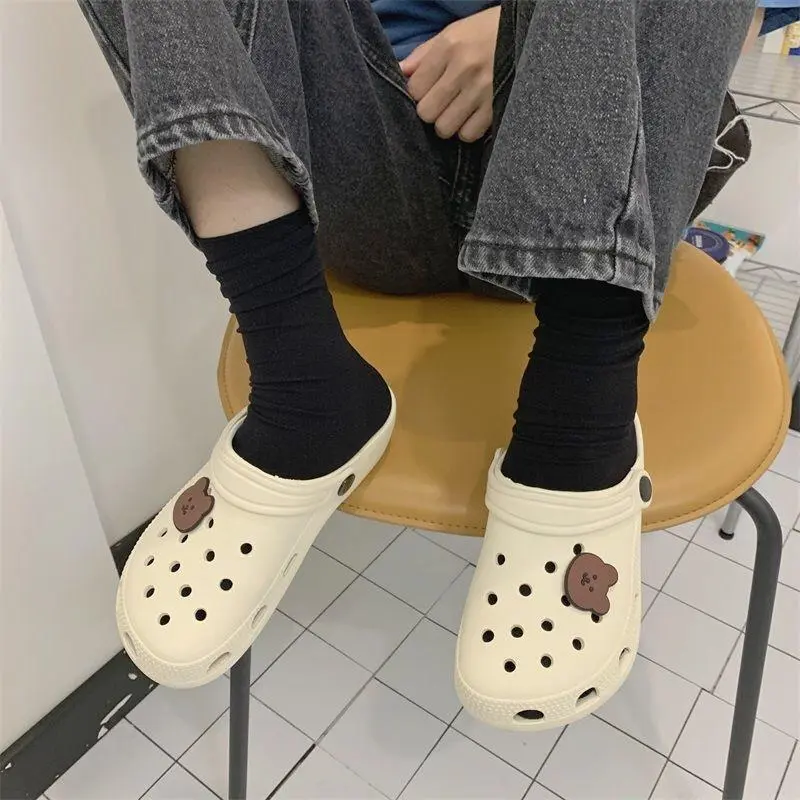 Hole shoes women's non-slip cute girly heart summer fashion