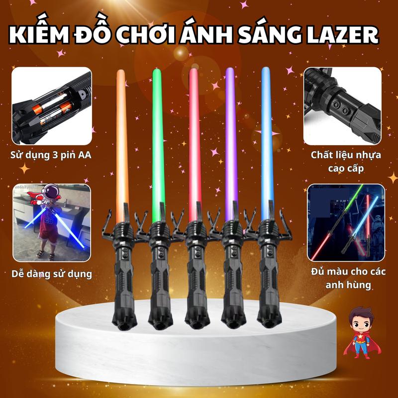 Đồ chơi kiếm ánh sáng lazer - Đồ chơi tik tok - Đồ chơi cho trẻ em -Phù hợp mọi lứa tuổi - Bộ quà tặng Toy 