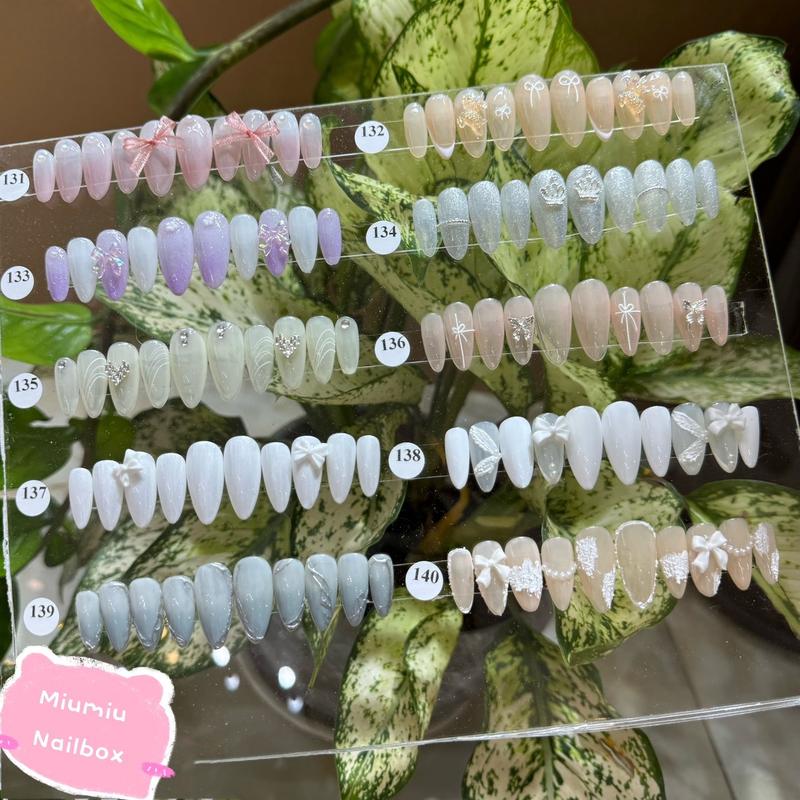 Tổng hợp nailbox thiết kế phom tròn nhọn - nhẹ nhàng trong trẻo