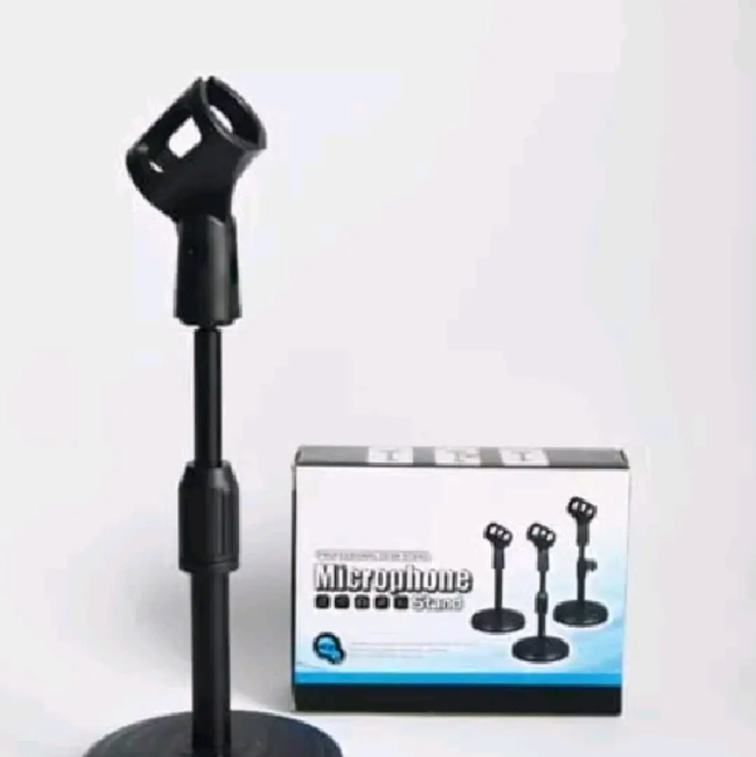 Stand microphone untuk dimeja atau podium datar , ketinggian fleksibel bisa diatur (tinggi minimal dan maksimal tertera di spesifikasi di bawah). Bahan berkualitas tinggi, bobot stand mic mantap dan awet.  Dudukan Mix atau Standing microphone mix..  Terbu