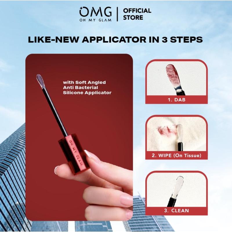 OMG OH MY GLAM Gloss Lip Finish 2.7g - Lip Gloss - Transform Your Lip Cream From MATTE to GLOSS for THE VINYL LIP LOOK! 2