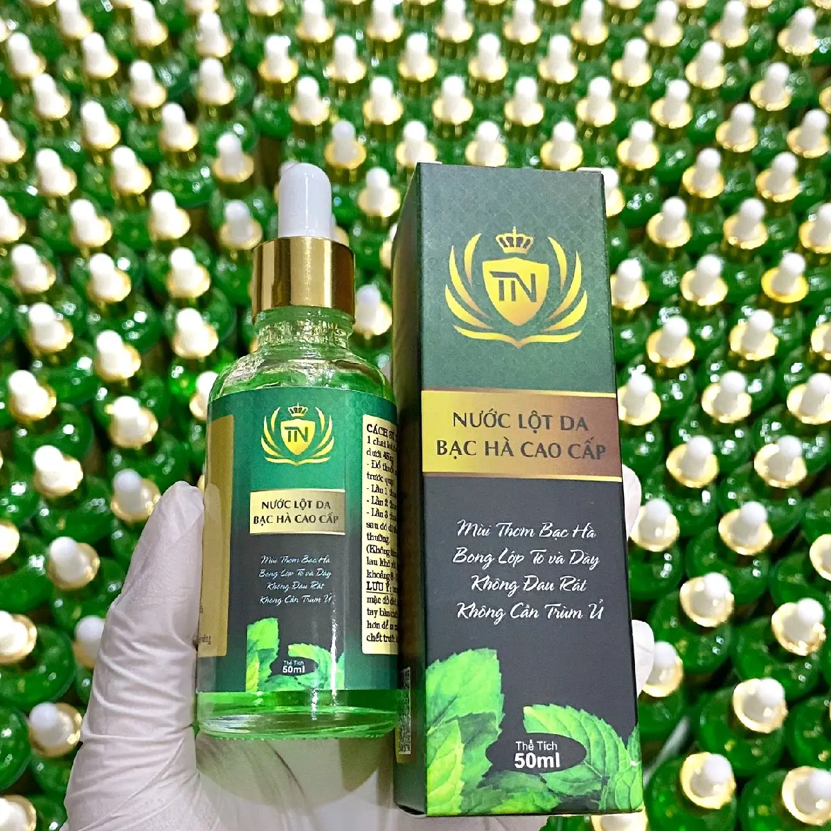 Lột Lạnh - Nước Lột Trắng Da Cao Cấp Bạc Hà - Nước Lột Da Bạc Hà  50ml [ Kèm ủ trắng]