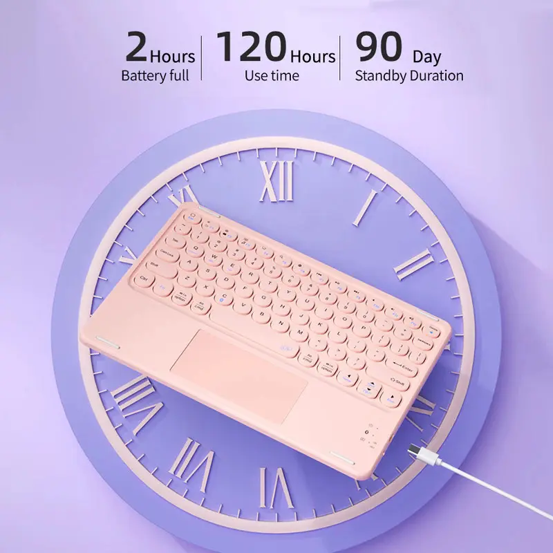 Bộ Bàn Phím Chuột Bluetooth Không Dây, Tương Thích Với Honor Pad X8a 2024 11 X8 Lite 9.7 X9 X8 Pro 11.5 9 Pro 12.1 8 12, MagicPad 2 12.3 13 2023 10Inch, Bao Gồm Bàn Phím Và Chuột, Funda 5