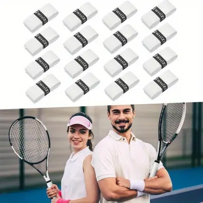 5 Surgrips Antidérapants Pour Raquette De Badminton/tennis – Matériau PU Perforé – Absorption Transpiration – Confortable Et Amorti