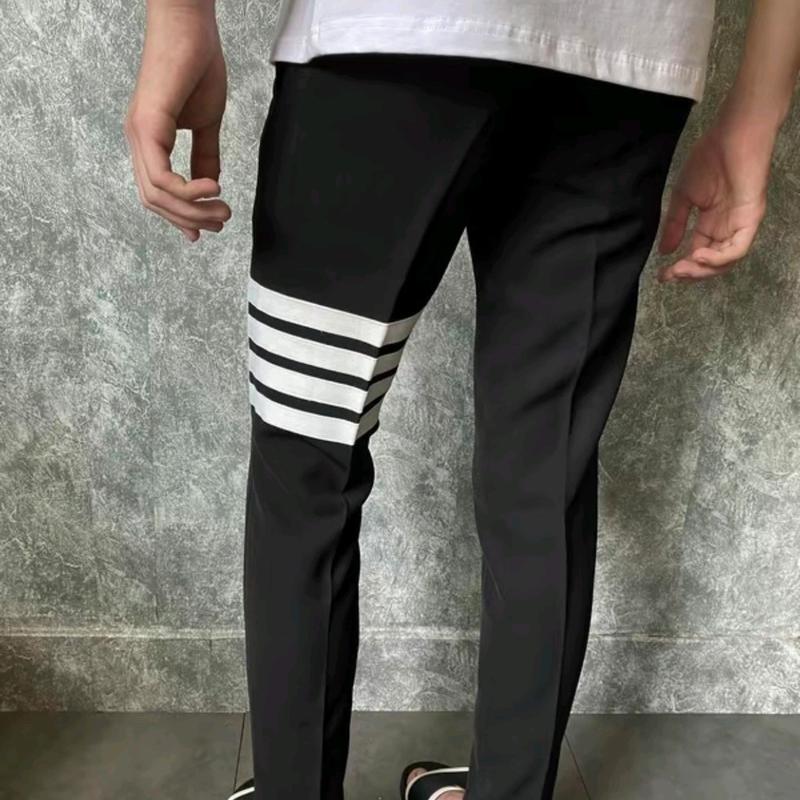 Quần âu nam thom 4 kẻ trắng phiên bản hót Menswear size 23-35kg  Pants 9