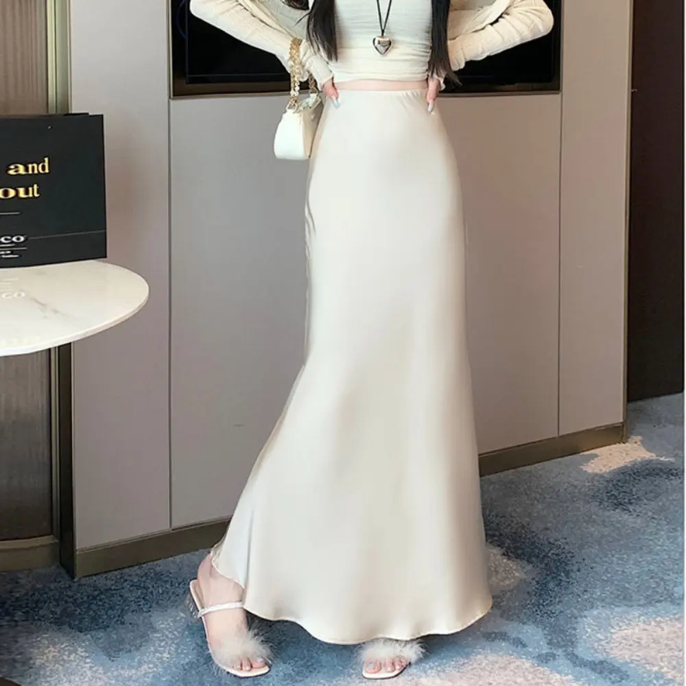 RICH-THEY Chân Váy Dài Chất Liệu Lụa Váy Chữ A Mịn Màng Satin Gợi Cảm Thời Trang Mới Dành Cho Nữ | BigBuy360 - bigbuy360.vn RICH-THEY Chân Váy Dài Chất Liệu Lụa Váy Chữ A Mịn Màng Satin Gợi Cảm Thời Trang Mới Dành Cho Nữ | BigBuy360 - bigbuy360.vn