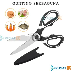 PUSAT17 GUNTING DAPUR MULTIFUNGSI PEMOTONG TULANG AYAM IKAN DAGING SAYUR BUAH / GUNTING  DAPUR JUMBO