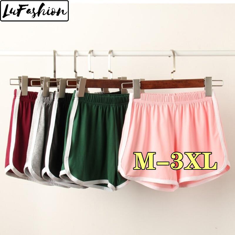 Seluar Pendek Sukan, LuFashion, Untuk Wanita, Pakaian Musim Panas, Ketibaan Baru, Longgar Sesuai, Sesuai untuk Pelajar, Kecergasan, Larian Kasual, Seluar Bawah Pijama, Seluar Kaki Lebar 1