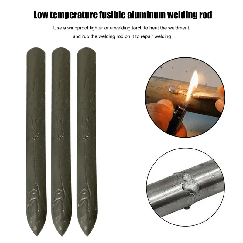 Que Hàn Đa Chức Năng, 3 / 10 Cái, Lõi Bột, Nhiệt Độ Thấp, Dễ Nóng Chảy, Độ Dẫn Nhiệt Cao, Hàn Thông Dụng, Sắt Đồng, Thép Không Gỉ, Dây Hàn Nhôm Cho Thiết Bị Gia Dụng 2