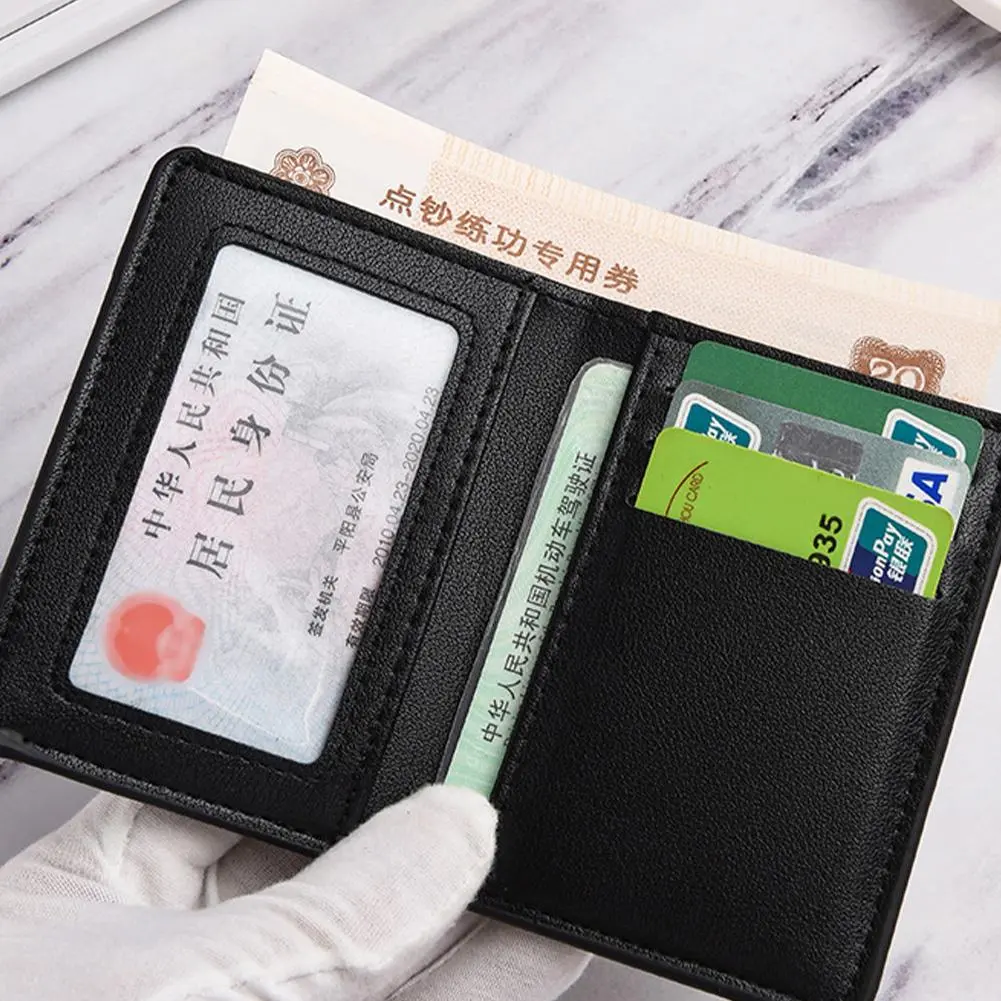 Ultra-thin Small Wallet Men'S Short Vertical Mini Card Bag Multifunctional