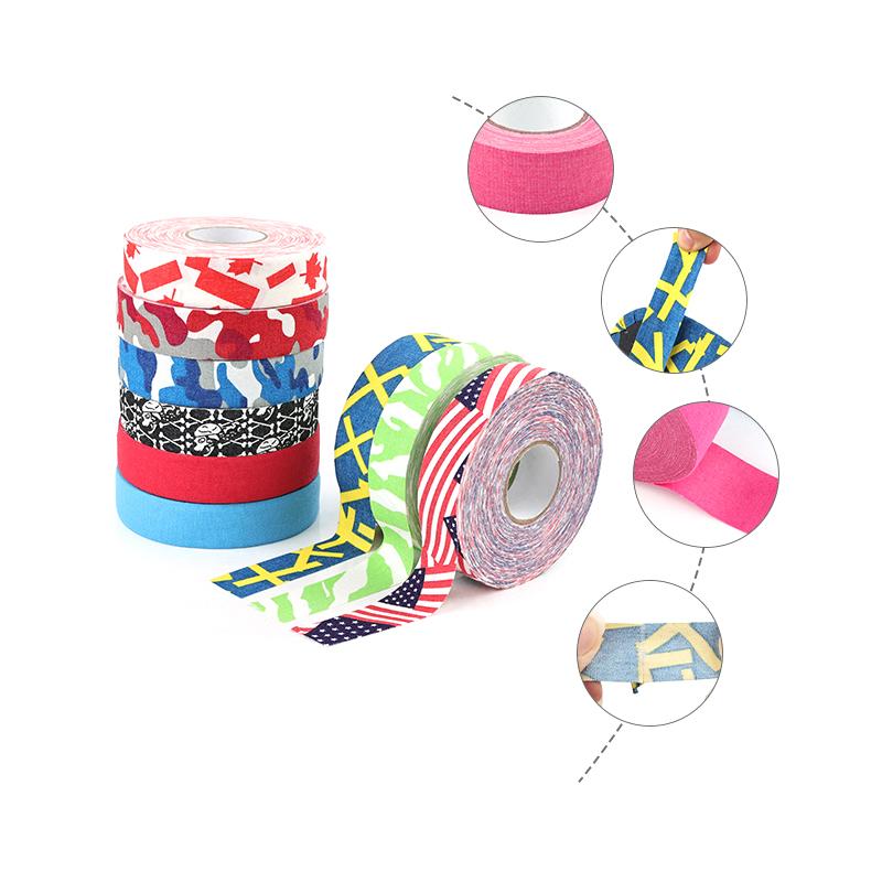 Product Introduction of 2.5CM*25M Ice Hockey Grip Tape Anti-slip Colored Athletic Sport Tape Polyester Wear-resistant Hockey Stick Tape Athletic Bandage 22