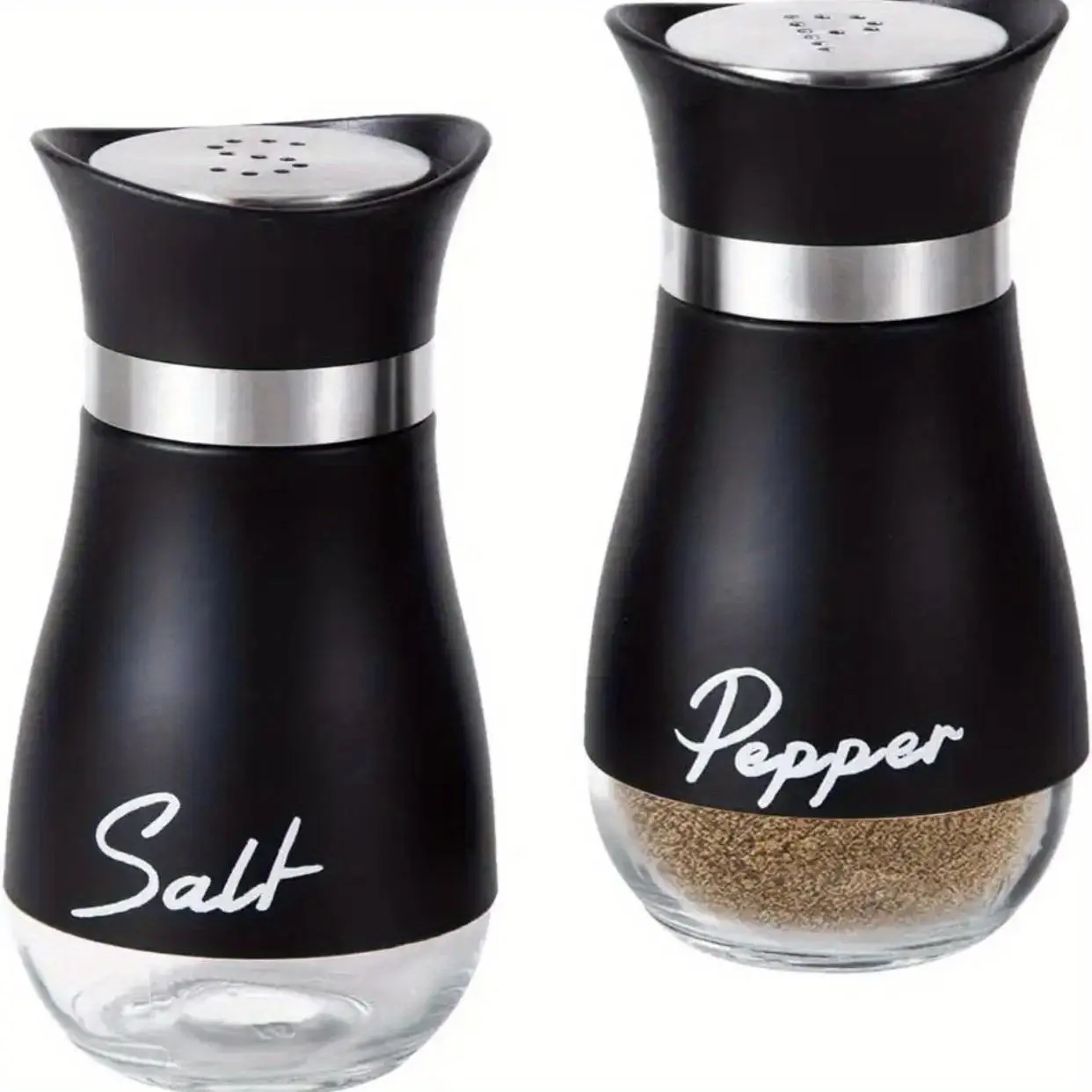 Portable Salt & Pepper Shaker, 2 Counts Spice Dispenser for Summer Outdoor Camping BBQ, Seasoning Gadgets, Easter Gifts Kitchen Accessories, Durable Cute Homeware, Kitchen Gadgets
