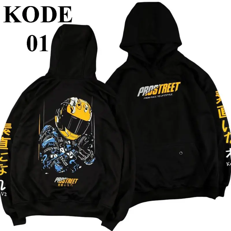 Sweater Hoodie Prostreet White Devil Jepang Sweater Pria Wanita Hoodie Jepang - Jaket Prosstreet white devil - jaket motorr prostreet 1