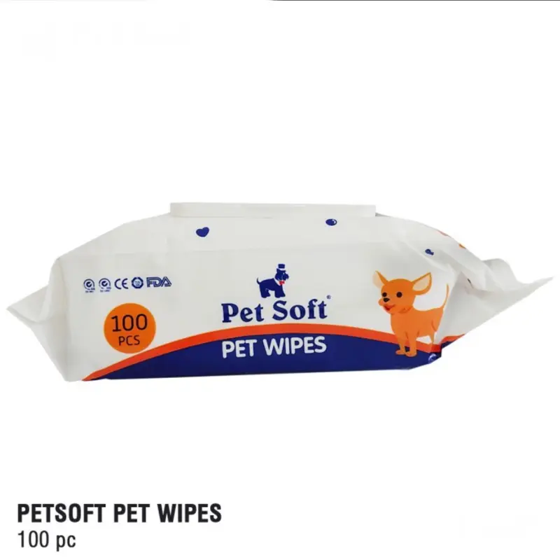 Pet Wipes 100lembar / Tissue Basah Hewan dengan Harum Green Apple 1