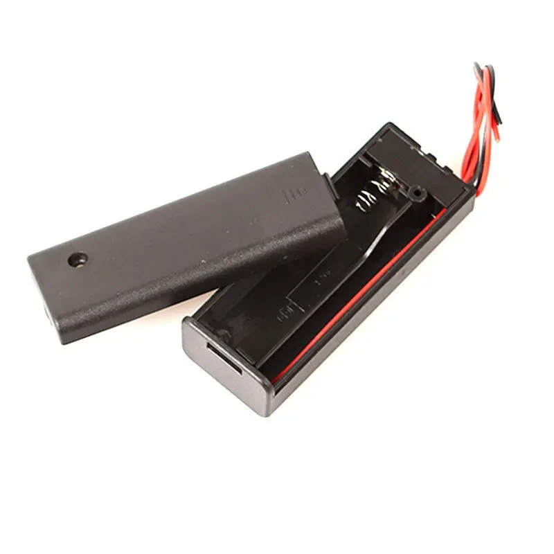 Hộp Đế 1/2/3/4 Pin AA Có Nắp và Công Tắc ON/OFF 4