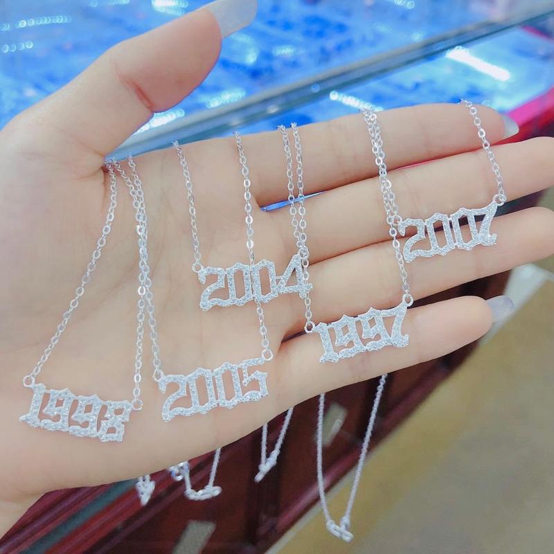Dây chuyền năm sinh Bạc ta ( từ 1980 đến 2010 ) đem lại may mắn - Dây chuyền nữ Bạc ta - Vàng bạc Khải Khải